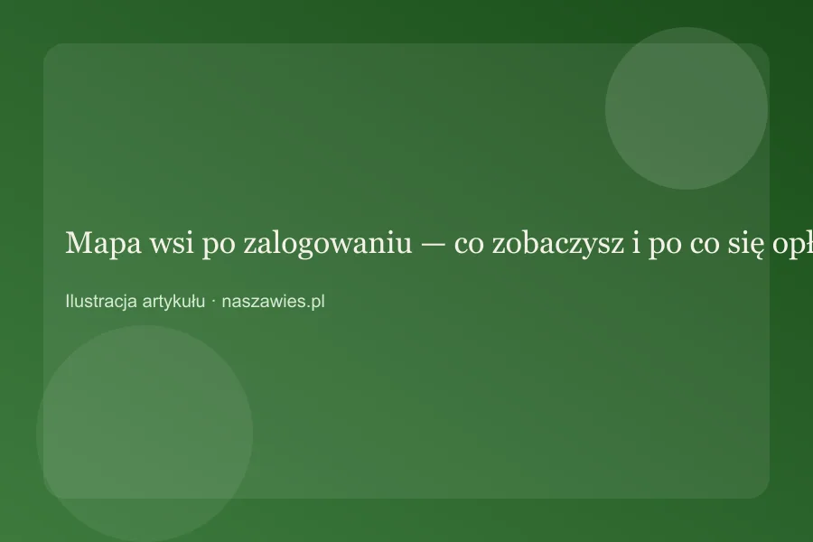 Mapa wsi po zalogowaniu — co zobaczysz i po co się opłaca — zdjęcie 2